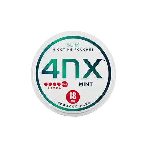 Default Title 4NX 18mg Mint Slim Nicotine Pouches 20 Pouches