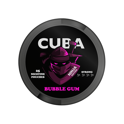 Bubblegum 30mg CUBA Ninja Nicotine Pouches - 25 Pouches