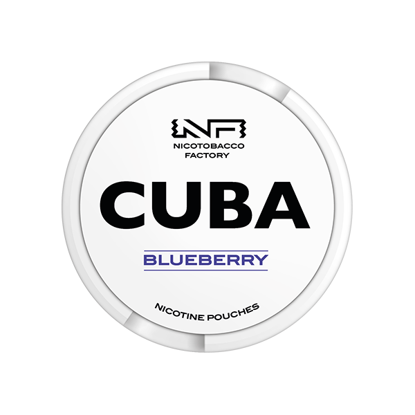 Blueberry CUBA White 16mg Nicotine Pouches - 25 Pouches